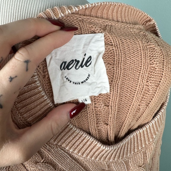 Aerie Salmon Colored Soft Sweater - Picture 4 of 4